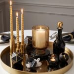 Gold and Black Centrepieces Ideas
