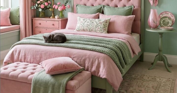 Green and Pink Bedroom Decor Ideas