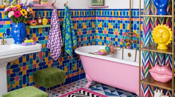Bathroom Decor Ideas for a Colorful Happy Space