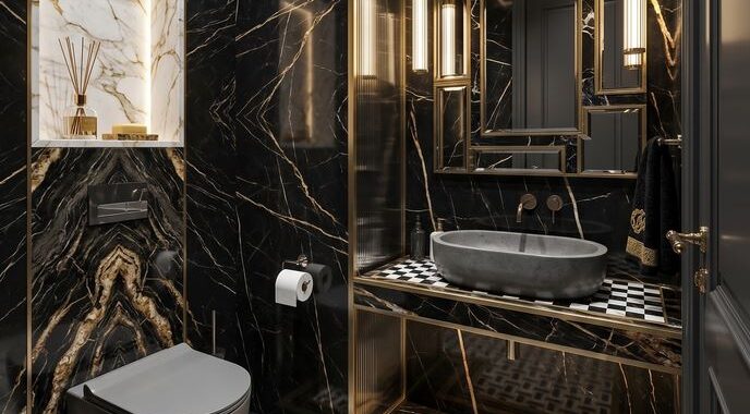 Black Marble Bathroom Ideas for a Luxury
