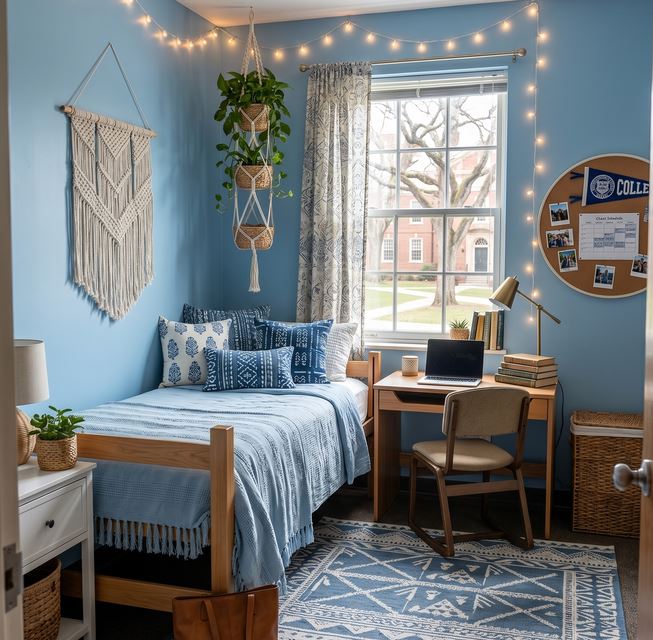 Blue Dorm Room Ideas