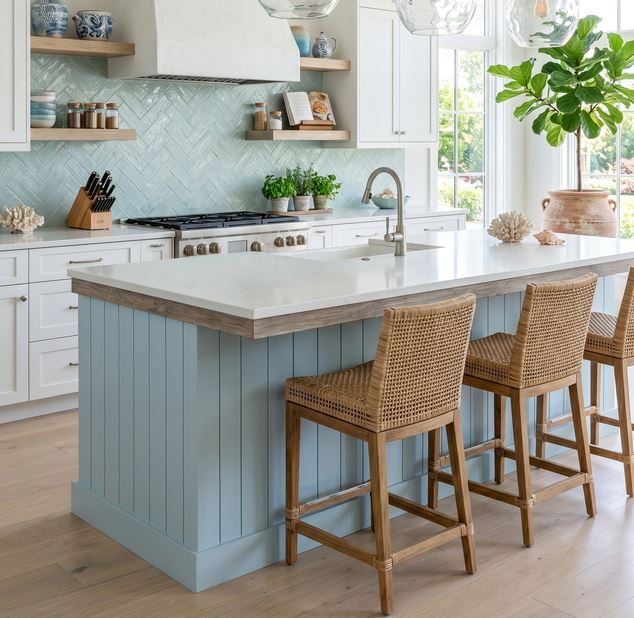 Coastal Farmhouse Kitchen Designs