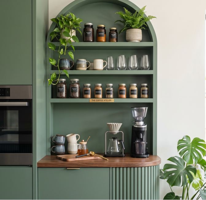 Coffee Nook in Kitchen Ideas
