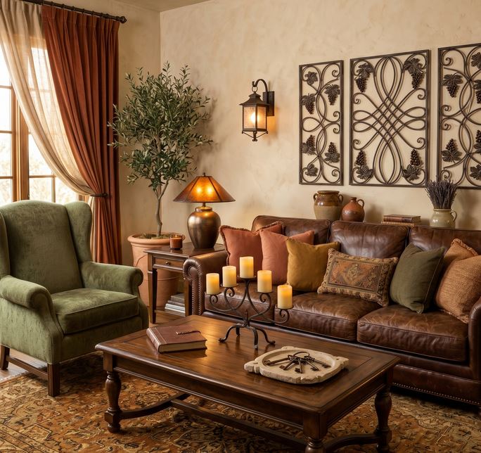 Tuscan Living Room Ideas for a Warm Mediterranean Home