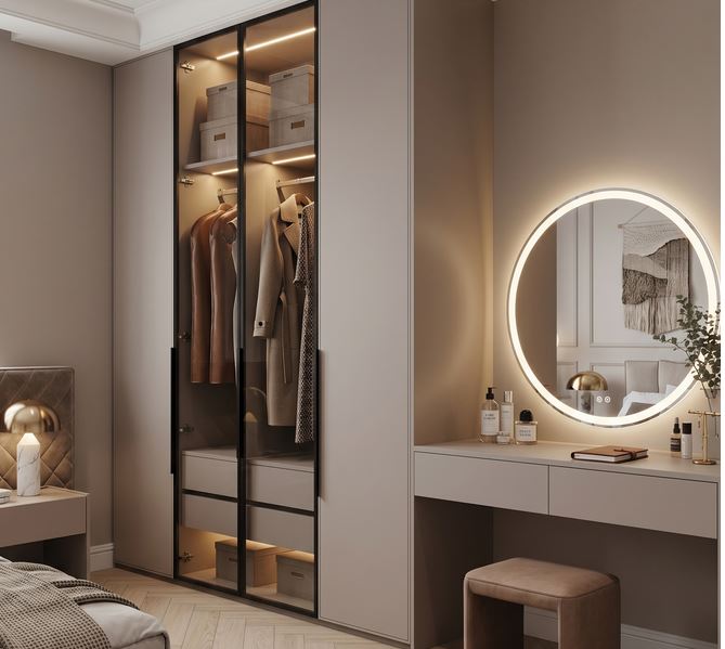 Wardrobe with Vanity Ideas